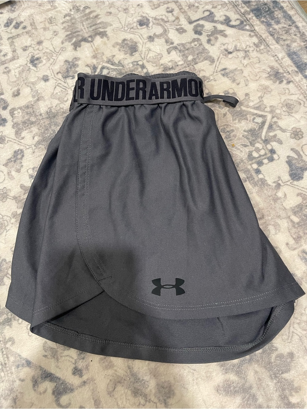 Under Armour Black Skater Tennis Skort with Logo Waistband